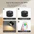 Set 2, Dimmable 5000mAh Lightess Smart LED Wall Sconces of Wall Mounted Lamp with RGB Mode & APP Control, Rechargeable