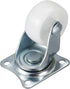 uxcell Swivel Caster Wheels, 1.2" Polypropylene with 360 Degree Top Plate, Pack of 8