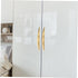ABOOFAN Brass Double Hole Drawer Handle Chinese Style Pull for Cabinets Wardrobes Bedside Tables and Furniture