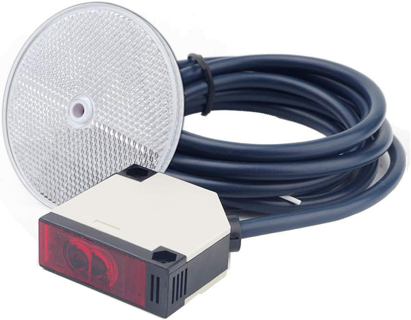 Mageway Indoor E3JK-R4M1 Retro-Reflective Photoelectric Beam Sensor 12-240VDC 24-240VAC with 6FT Cable