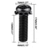 Wcone M4 14mm 6 Screws Designed for Specific LG TV Stands, with Integrated washers and Black Oxide Finish