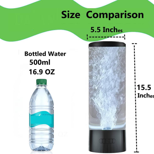 Moodeep Desktop Sensory Bubble Tube Lamp with Artificial Fish - Autism Anxiety Relief Night Light, Color Changing
