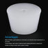 MECCANIXITY Silicone Rubber Tapered Plug, 44mm to 55mm with Hole, White for Laboratory Use