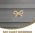 1pcs SEWACC Brass Bow Drawer Dresser Pull Bow Tie Cabinet Handle Metal Decorative Shoe Cabinet Pull for Drawer Bedside