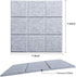 Large 11.8"x11.8" Felt Board Tiles, Pack of 6 with 30 Push Pins, Notice Boards for Home Office Kitchen