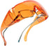 Calabria Orange Fitover Dental Safety Glasses Protection for Teeth Whitening LED Light Eye Shield Blue/Red Light Goggles
