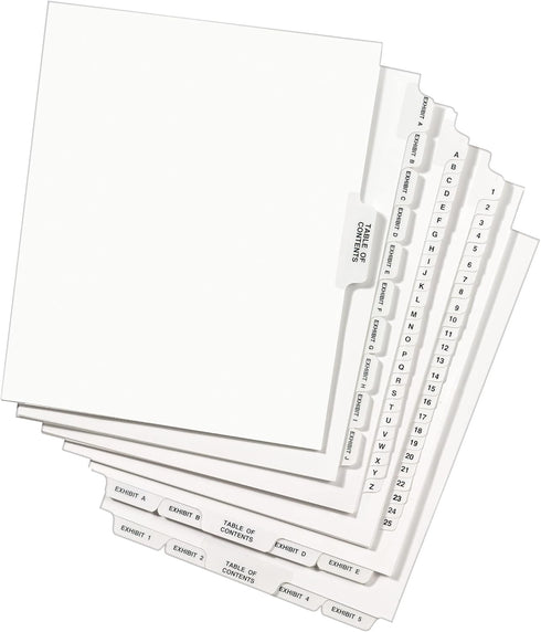 Avery Unpunched Legal Exhibit Dividers, Letter Size, Individual Side Tab #7, 25 Total