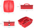 Storex Large Classroom Caddy, 13 x 11 x 6.575 Inches, Red, Case of 6