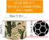 Yxelume 11.8x9.05 Inch, Bamboo Lampshade, Cylindrical, Translucent Bucket Design, Tropical Green Plants Pattern
