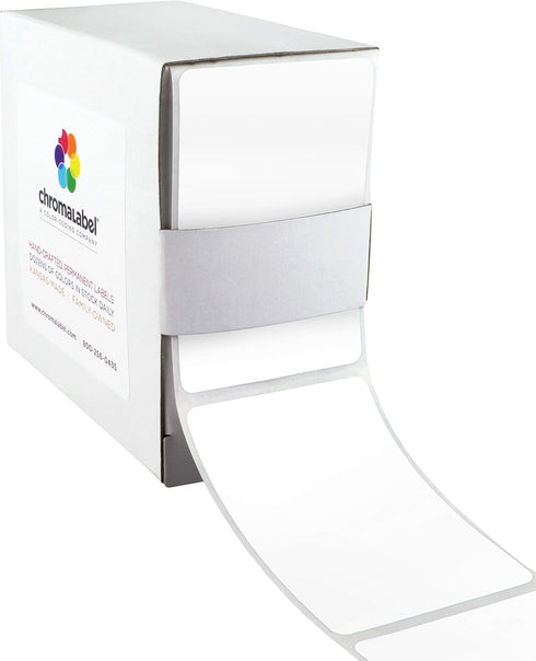 ChromaLabel 2 x 3 inch Permanent Color Code Rectangle Labels, 100 Stickers per Dispenser Box