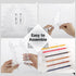 Deskium Set 10 6 Acrylic Pen Stand - Pieces With Slots For Desk, Makeup Brushes, Stationery