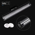 MECCANIXITY Clear Storage Tube Small Plastic Round Tubing with Caps Rigid Bottle Container 26x28x300mm/12 Inch for Item Stored