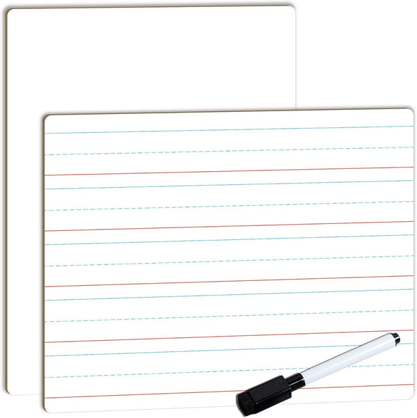 Dry Erase Lined Whiteboard for Kids, White Board with Lines for Writing, Handwriting Practice Board for School Supplies