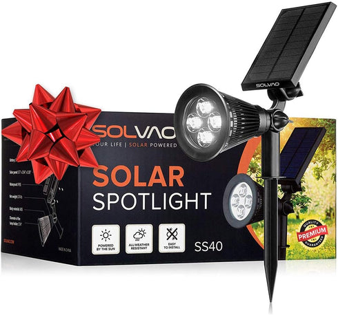 270, SOLVAO Solar Spot Light | Ultra Bright, Waterproof, Adjustable No Wiring, Portable | Auto On/Off Function |