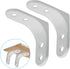 Moicstiy 8 2 Inch Pcs L Brackets, Corner Braces with Screws for Shelves Support, Cabinet Hardware, Furniture Repair