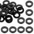 30 PCS Rubber Washers Seals, 1/2 Inch Black Flat Rubber Washers Assortment Kit for Hose Connecting