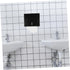 Stainless Steel Bathroom Tissue Holder with Anti-Splash Design Adhesive Paper Organizer for Wall Under-Cabinet Mount