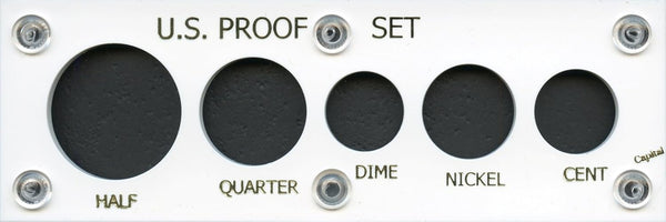 Capital Plastics 2x6 Holder - US PROOF SET in White