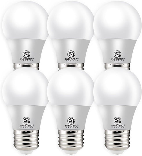 ENERGETIC A15 LED Bulb, 5.5W Refrigerator Bulb, 40W Equivalent, 3000K Warm White, Dimmable, E26 Base, 6 Pack