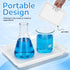 4 Pack 9.7 7.3 Inch GLEAVI Lab Trays Plastic, Acid and Alkali Resistant Chemical Reagent Containment Pan, Leak-Proof