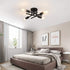 4 E26 ZGLAOJT Semi Flush Mount Light Ceiling Light Matte Black with Base Modern Chandelier for Farmhouse Kitchen Dining