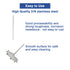ONiLAB 18204528 316L Stainless Steel Grand Dissolving Stirrer, 100mm Diameter, 8mm Shaft, 250mm Length