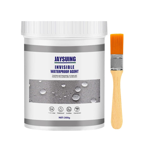Jaysuing Invisible Waterproof Agent, Transparent Repairing Leak Adhesive, Super Strong Bonding Sealant (Clear 300g)