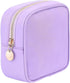 5.5 5.5In CRASPIRE Small Sanitary Napkin Pouch with Zipper Polyester Lilac Square x Functional Travel Toilet Period
