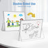 Magnetic Desktop Whiteboard with Stand, 16'' x 12'' Double-Sided Dry Erase White Board, 6 Markers, 4 Magnets, 1 Eraser, Portable White Board Easel for Kids Drawing Desk School to Do List by Jebeeynn