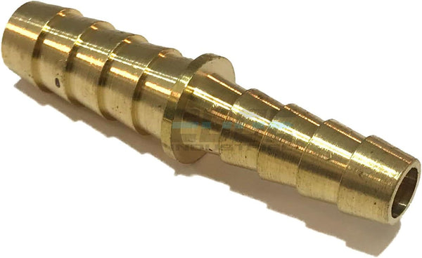 3/8" X 5/16" Brass Barb Reducer SPLICER Fitting for Fuel/AIR/Water/Oil/Gas/WOG (Qty 1)