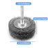 2 Pack 2 Inch Wire Brush Wheel for Drill, 0.0118" Coarse Crimped Carbon Steel Wire,1/4 Inch Round Shank, Wire Brush Drill Attachments,Heavy Duty Wire Brush for Rust,Corrosion,Paint Removal