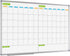JILoffice 2 Month Magnetic Dry Erase Calendar Whiteboard, 36 x 24 Inch, Wall Mounted
