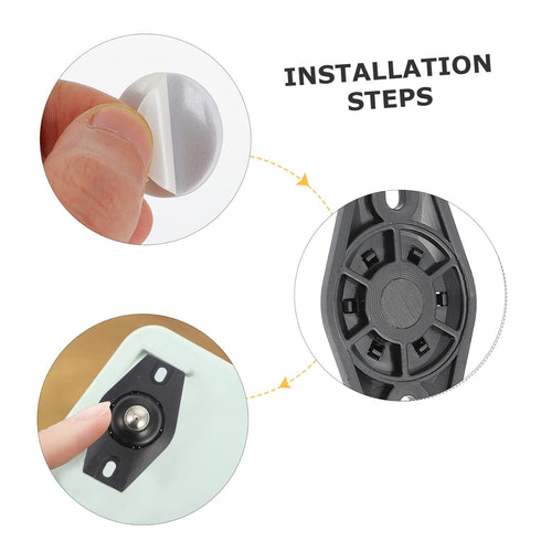 8pcs KICHOUSE Self-Adhesive Wheels for Storage Boxes and Trash Cans Easy to Install Silent Rolling Casters with Strong