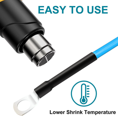 2 Inch Heat Shrink Tubing - 5 Ft 3:1 Ratio Waterproof Adhesive Lined Dual Wall Shrinkable Wire Wrap Tube