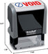 Trodat Stamp 4912 Office Printy - Self Inking with English Text Void, Red and Blue Ink