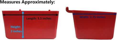 Small Plastic Pegboard Storage/Parts Bins - Multi-Pack in Red, Yellow, or Black (15, Black)