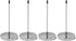 QWORK 4 Pcs Desk Receipt Holder, Spike Stick Receipts Check Bill Fork, Silver Paper Holder, 5.5inch