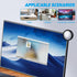 3 Pack Cabilock Rear View Mirror for Computer Monitor Mini Acrylic Office Desk Cubicle Mirror Safety Blind Spot