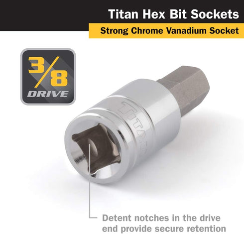 Titan 15660 3/8-Inch Drive Hex Bit Socket