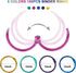 MUSCELL 100pcs 1 Inch Binder Rings, Loose Leaf Office Book Rings in Assorted Colors