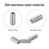 uxcell 120Pcs Hex Socket Grub Screw Set | M2.5x6mm 304 Stainless Steel Head Screws | Flat Point Grub Bolt