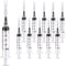 100 Pack 5ml 22Ga Plastic Syringe - Disposable Individually Wrapped for Scientific Labs and Industrial Use