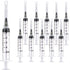 100 Pack 5ml 22Ga Plastic Syringe - Disposable Individually Wrapped for Scientific Labs and Industrial Use