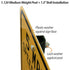 SmartSign K-KIT2 Post Attachment Kit - 2 Bolts for Heavy Duty and Economy Posts, 2.5" x 0.3125"