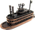 TG,LLC Treasure Gurus Bronze Metal Steamboat Paddle Boat Replica Die Cast Novelty Toy