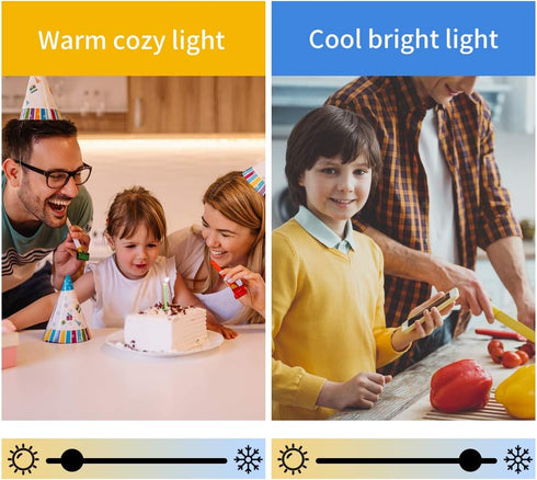 A15 LED Smart Bulb, Color Changing, Dimmable, Compatible with Alexa & Google Home, E26, 5W=40W, 3 Pack
