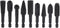10pcs Rotary Burr Wood Carving Rasp Files Set with 1/4" Hex Shank for Woodworking Carving, Shaping, and Grooving