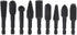 10pcs Rotary Burr Wood Carving Rasp Files Set with 1/4" Hex Shank for Woodworking Carving, Shaping, and Grooving