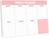 Weekly Planning Pad - Tear Off To Do List with Daily Schedule & Calendar, 52 Sheets, 6x9 in