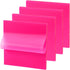 ONLYKXY 4 Pack Transparent Sticky Notes, 7.6x7.6CM, 200 Sheets Waterproof PET Markers Sticky Notes Pad